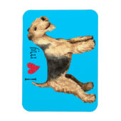 Ik hou van mijn Lakeland Terrier Magneet (Verticaal)