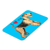 Ik hou van mijn Lakeland Terrier Magneet (Linkerzijde)