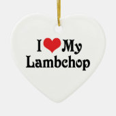 Ik hou van mijn Lambchop Keramisch Ornament (Voorkant)