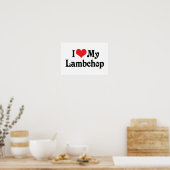 Ik hou van mijn Lambchop Poster (Keuken)