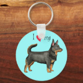 Ik hou van mijn Lancashire Heeler Sleutelhanger (Voorkant)