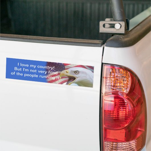 Ik hou van mijn land bumper sticker (Op Truck)