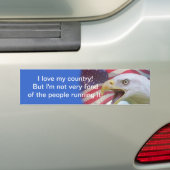 Ik hou van mijn land bumpersticker (Op auto)