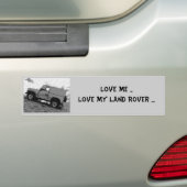 Ik hou van mijn land... bumpersticker (Op auto)