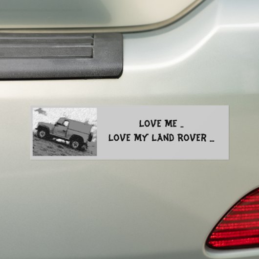 Ik hou van mijn land... bumpersticker (Op auto)