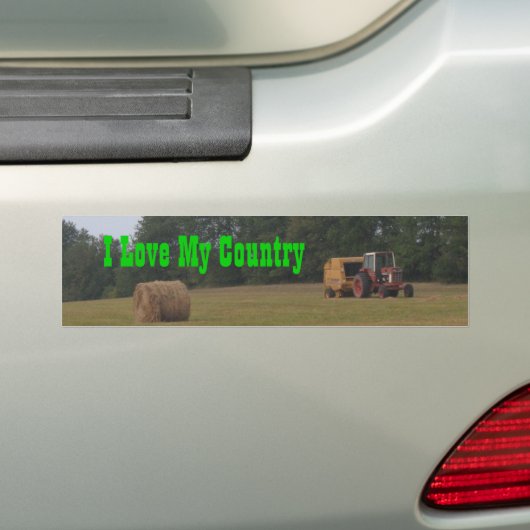 Ik hou van mijn land bumpersticker (Op auto)