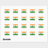 Ik hou van MIJN land India Ronde Sticker (Vel)