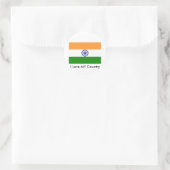 Ik hou van MIJN land India Ronde Sticker (Tas)