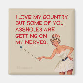 Ik hou van mijn land......... magneet (Voorkant)