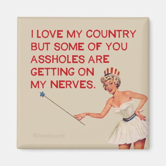 Ik hou van mijn land......... magneet (Voorkant)