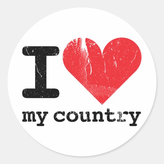 Ik hou van mijn land Sticker (Voorkant)