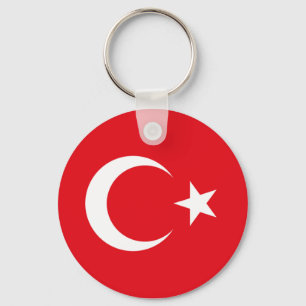 Ik hou van mijn land Turkije vlag het MUSEUM Zazzl Sleutelhanger