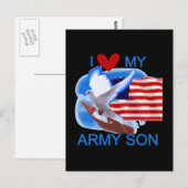 Ik hou van mijn landsnaaktshirts en cadeautjes briefkaart (Voorkant / Achterkant)