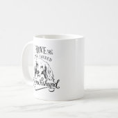 Ik hou van mijn lange haardachshund koffiemok (Voorkant links)