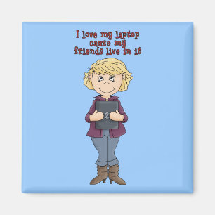 Ik hou van mijn laptop... magneet