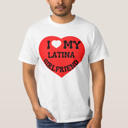 Ik hou van mijn latina vriendin heet vriendin bf t-shirt (Voorkant)