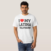 Ik hou van mijn latina vriendin heet vriendin bf t-shirt (Voorkant volledig)