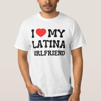 Ik hou van mijn latina vriendin heet vriendin bf t-shirt
