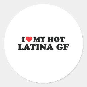Ik hou van mijn latina Vriendin... ik hou van mijn Ronde Sticker