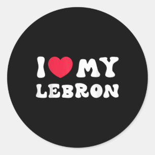 Ik hou van mijn LeBron, ik hart mijn LeBron liefde Ronde Sticker