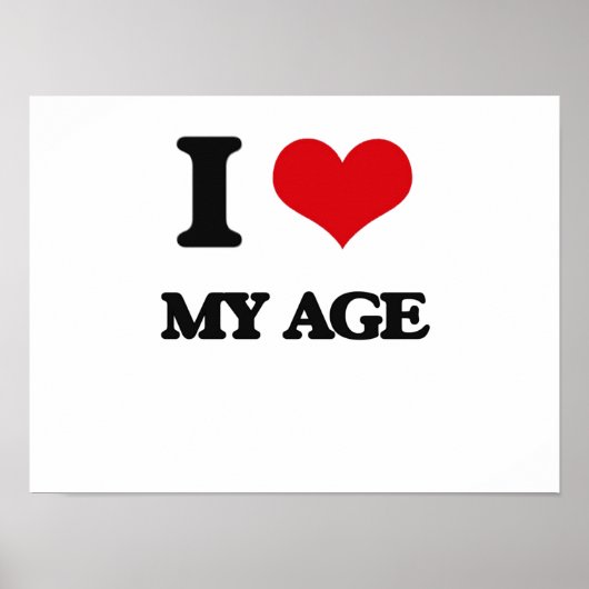 Ik hou van mijn leeftijd poster (Voorkant)