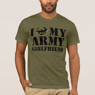 ik hou van mijn leger vriendin t-shirt