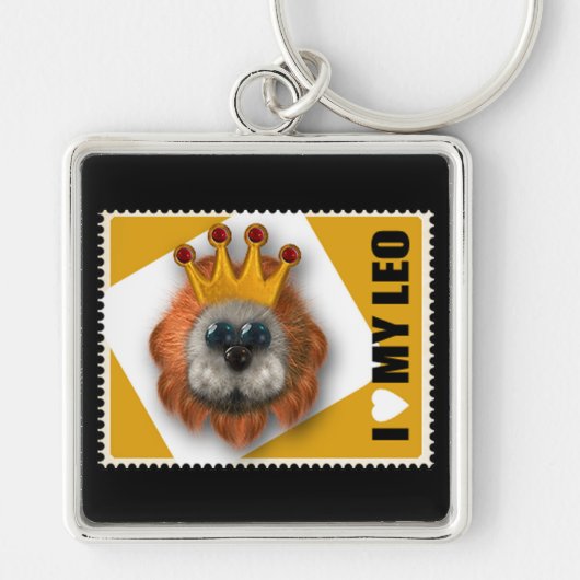 Ik hou van mijn Leo Sleutelhanger (Voorkant)