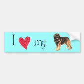 Ik hou van mijn Leonberger Bumpersticker (Voorkant)