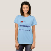 Ik hou van mijn Leonberger (Vrouw Dog) T-shirt (Voorkant volledig)