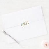 Ik hou van mijn leraar (dank u) Rainbow-waardering Ster Sticker (Envelop)