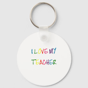 Ik hou van mijn leraar (dank u) sleutelhanger