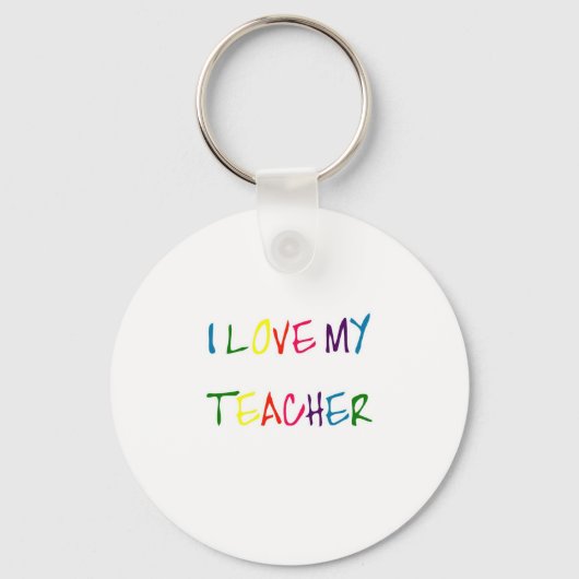 Ik hou van mijn leraar (dank u) sleutelhanger (Voorkant)