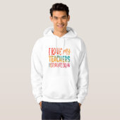 IK HOU VAN MIJN LEREN. HOODIE (Voorkant volledig)