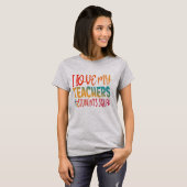 IK HOU VAN MIJN LEREN. T-SHIRT (Voorkant volledig)