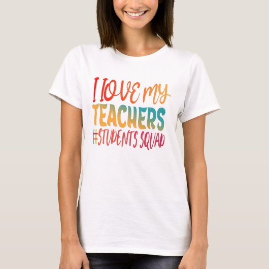 IK HOU VAN MIJN LEREN. T-SHIRT (Voorkant)