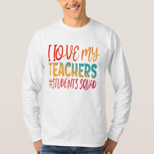 IK HOU VAN MIJN LEREN. T-SHIRT (Voorkant)