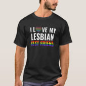 Ik hou van mijn lesbische beste vriend LGBT Gay Pr T-shirt (Voorkant)