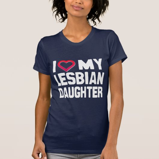 IK HOU VAN MIJN LESBISCHE DOCHTER T-SHIRT (Voorkant)