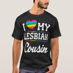 Ik hou van mijn lesbische neef Happy LGBT Maandag T-shirt