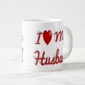 Ik hou van mijn leuke rode tekst grote koffiekop (Voorkant rechts)