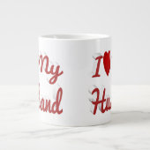 Ik hou van mijn leuke rode tekst grote koffiekop (Voorkant)