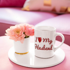 Ik hou van mijn leuke rode tekst grote koffiekop