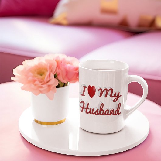 Ik hou van mijn leuke rode tekst grote koffiekop