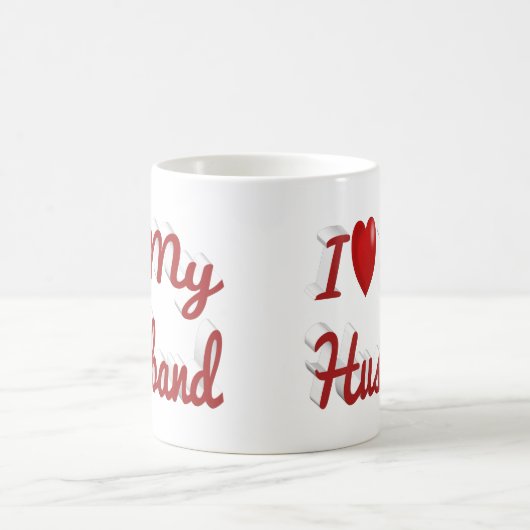 Ik hou van mijn leuke rode tekst koffiemok (Center)