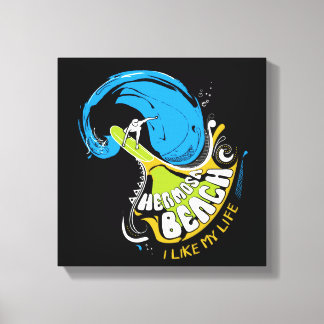 "Ik hou van mijn leven" origineel Canvas Afdruk