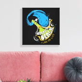 "Ik hou van mijn leven" origineel Canvas Afdruk (Insitu (Woonkamer))
