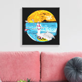 "Ik hou van MIJN leven" Paddle Board CANVAS Afdruk (Insitu (Woonkamer))