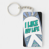 "Ik hou van mijn leven" sleutelhanger (Voorkant)