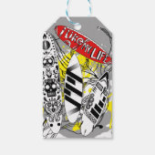 "Ik hou van MIJN leven" surfen labels Cadeaulabel (Voorkant)