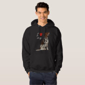 Ik hou van mijn lever & witte Engelse Pointer hond Hoodie (Voorkant volledig)